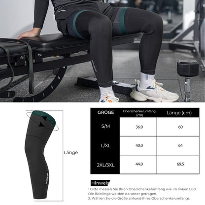 Fahrrad Beinlinge Winter Thermo S-3XL (1 Paar)