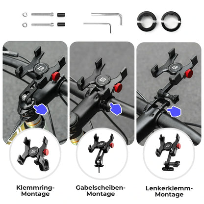 Fahrrad Handyhalterung 180° Drehbar für Handy 4.7~7.09"