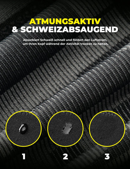 Fahrrad Mütze Winter mit Ohrenschutz, Atmungsaktiv & Winddicht