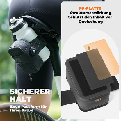 Fahrrad Satteltasche Drehknopf Verstellsystem Kompakte Wasserdichtes mit Flaschenhalter
