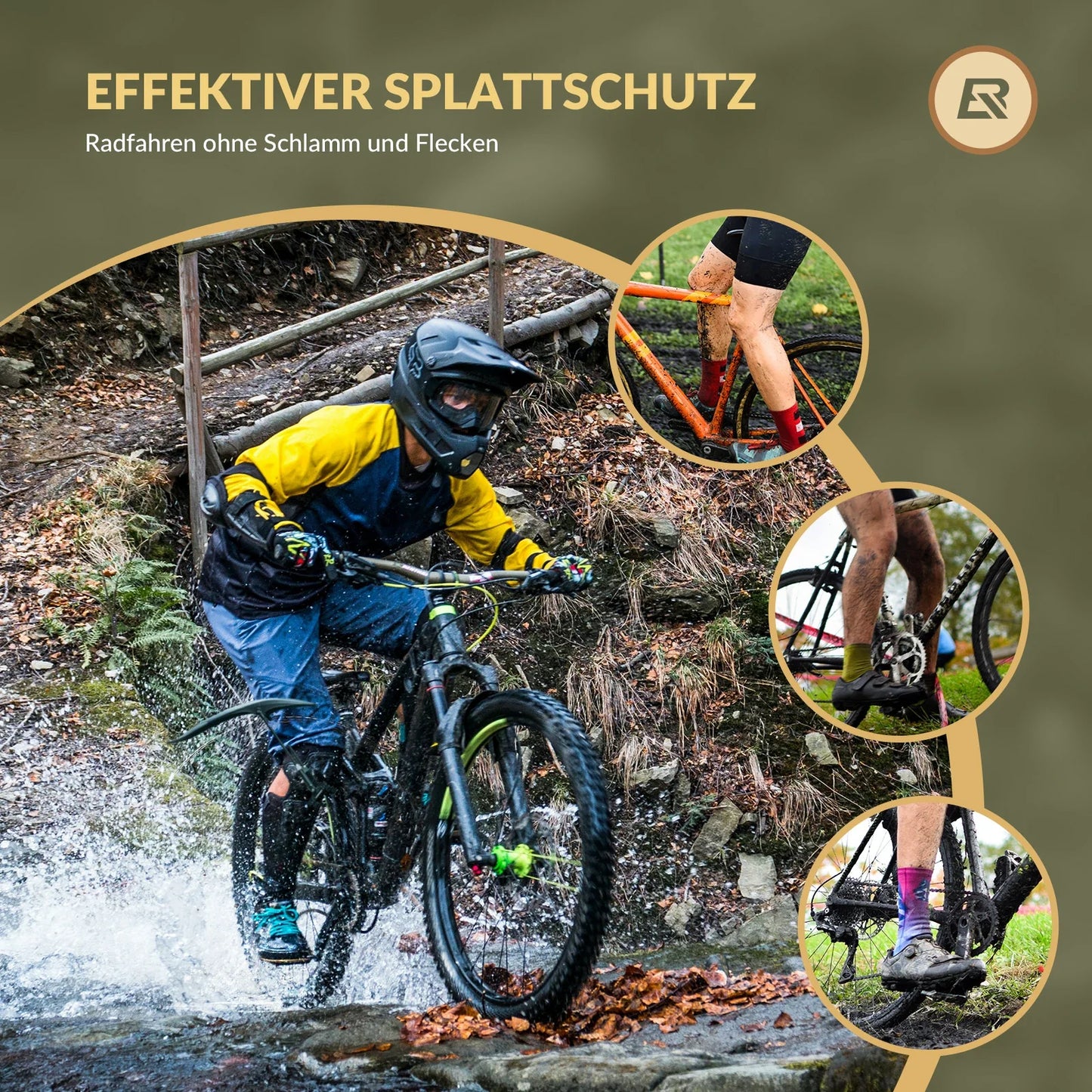 Fahrrad Schutzbleche Set Vorne/Hinten Flexible Fahrradschutzblech Verstellbar