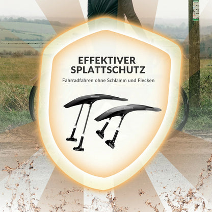 Fahrrad Schutzbleche Set Vorne/Hinten Flexible Fahrradschutzblech Verstellbar