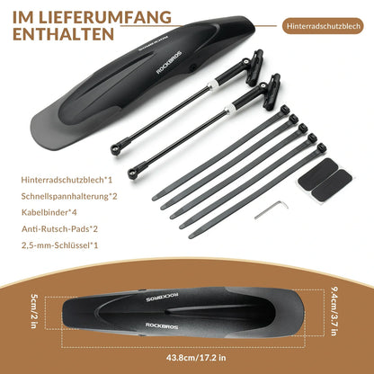 Fahrrad Schutzbleche Set Vorne/Hinten Flexible Fahrradschutzblech Verstellbar