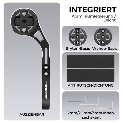 Fahrradcomputer Halterung für Garmin und Bryton GPS für 31,8 mm Lenker