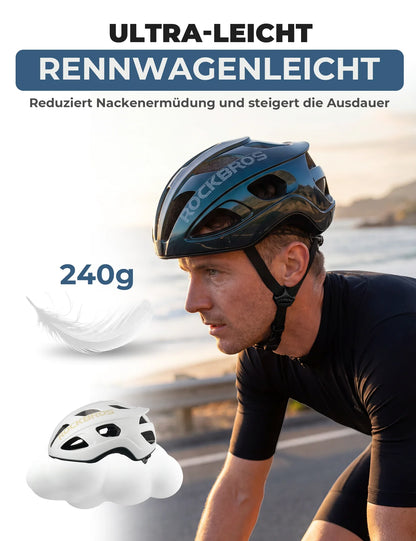 Fahrradhelm 58-62cm Leichtgewicht 240g Antibakteriell