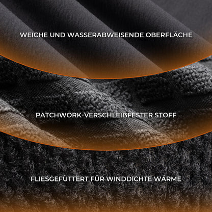 Fahrradjacke Herren Warm Winddicht Wasserabweisend Mit Fleece Reflektierend