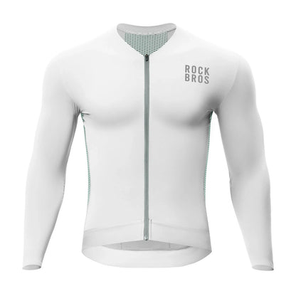 Fahrradtrikot Radtrikot Langarm Herren, Atmungsaktiv und Schnelltrocknend, Elastisches