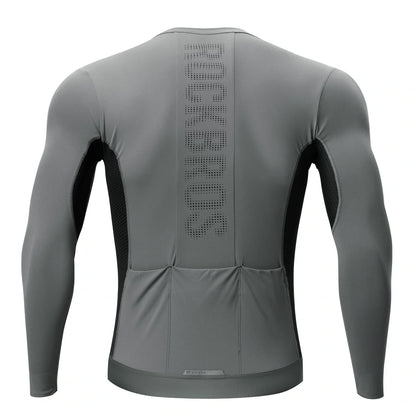Fahrradtrikot Radtrikot Langarm Herren, Atmungsaktiv und Schnelltrocknend, Elastisches