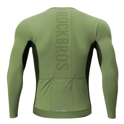 Fahrradtrikot Radtrikot Langarm Herren, Atmungsaktiv und Schnelltrocknend, Elastisches