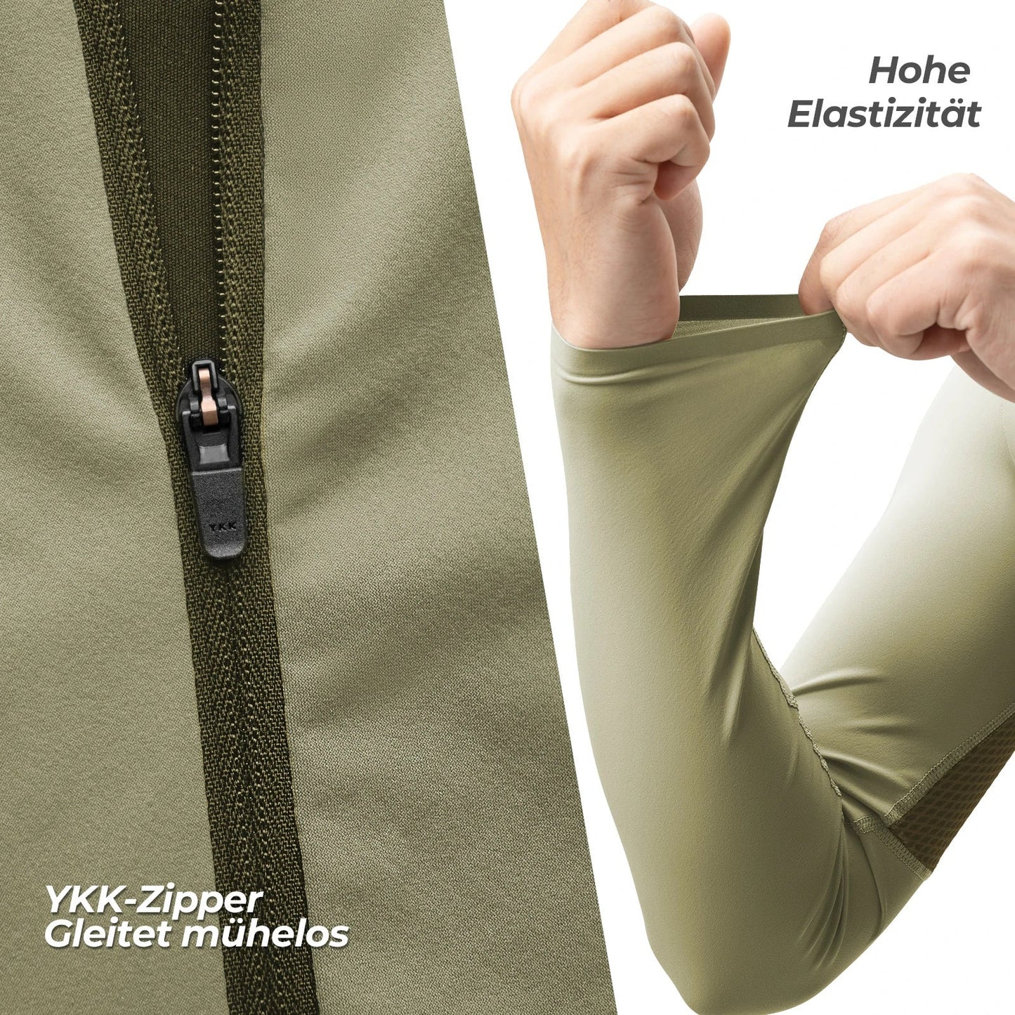 Fahrradtrikot Radtrikot Langarm Herren, Atmungsaktiv und Schnelltrocknend, Elastisches