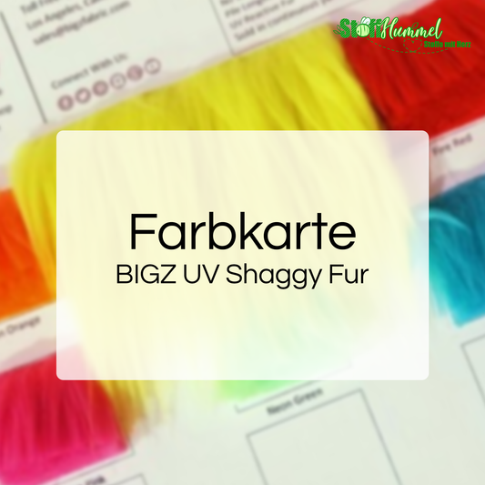 Solid Shaggy Fake Fur - Farbkarte UV Shaggy
