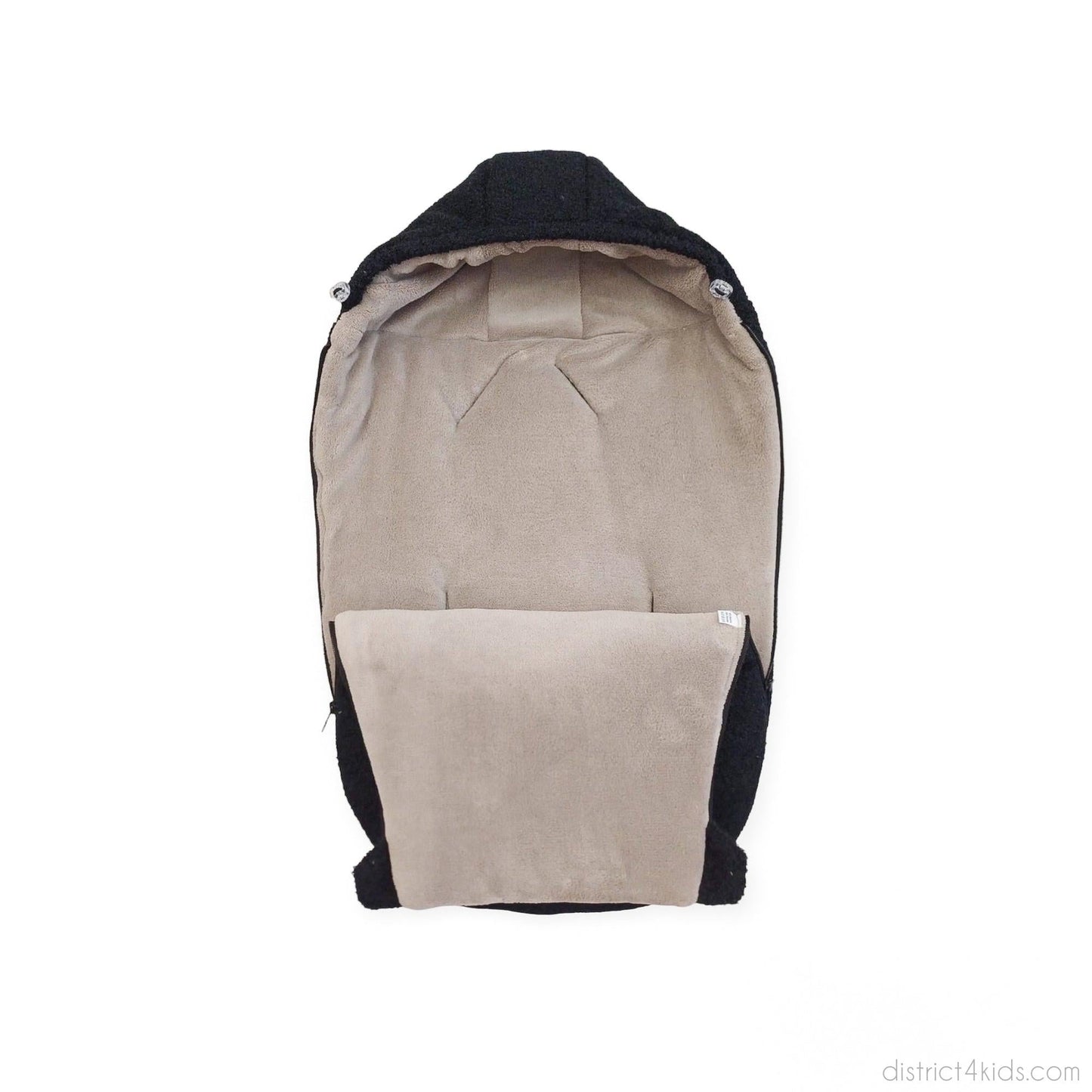 Winterfußsack Teddystoff Bouclé – für Kinderwagen & Autoschale