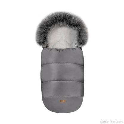 Winterfußsack wasserabweisend mit Fell für Kinderwagen | AUSLAUFMODELL