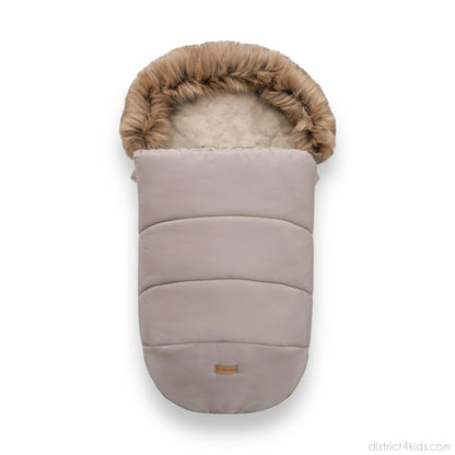 Winterfußsack wasserabweisend mit Fell – für Kinderwagen