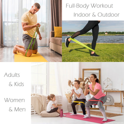 Fitness Bands Resistance Bands Set of 5 Latex Elastic bands