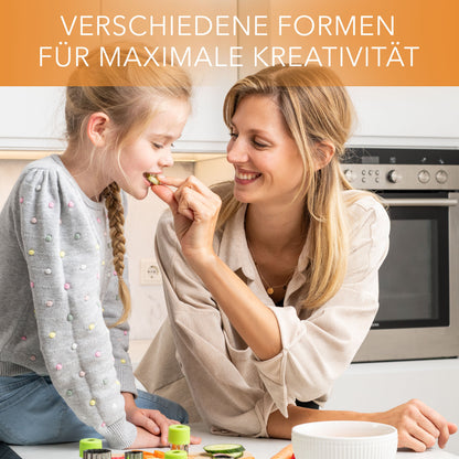 Edelstahl Ausstechformen für Gemüse Obst Gemüseausstecher - 9 Stück