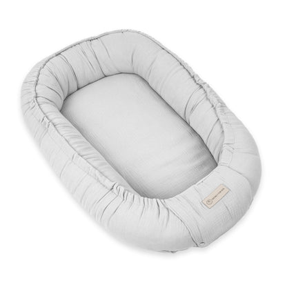 Babynestchen Musselin – Weicher mitwachsender Baby Kokon