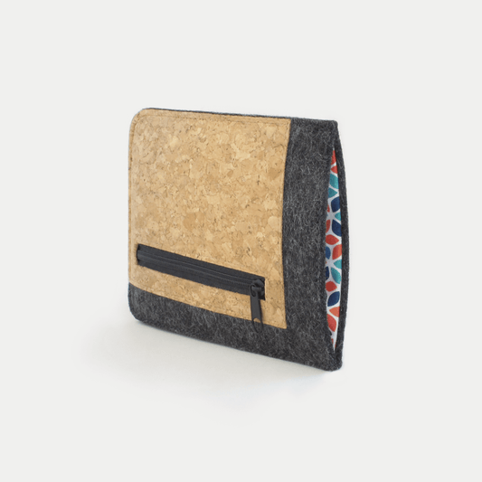 Handytasche mit Kartenfach für OnePlus Nord CE 3 Lite | anthrazit - colorful | Modell "ZIP"
