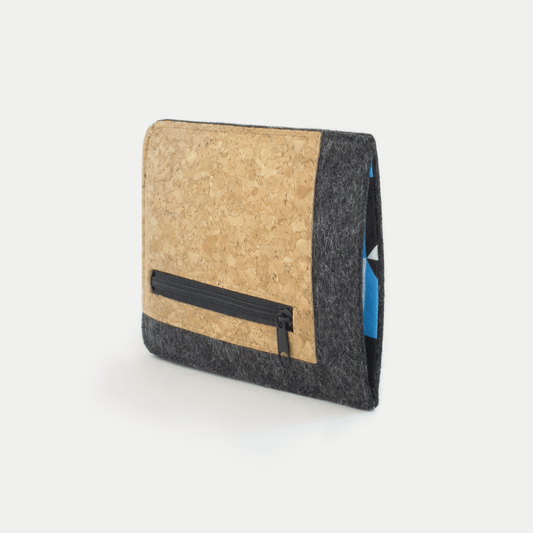 Handytasche mit Kartenfach für Xiaomi 12 | anthrazit - shapes | Modell "ZIP"