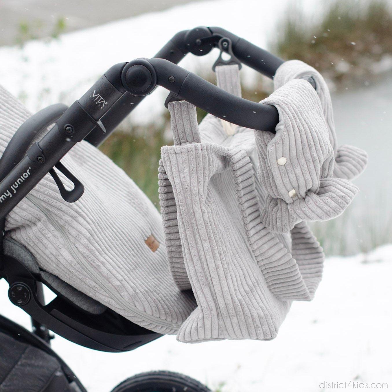 Handschuhe Cord für den Kinderwagen - modern, weich & warm