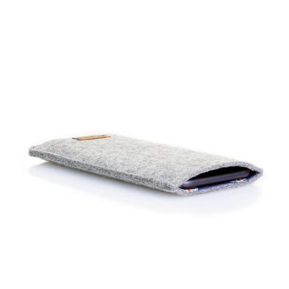 Handytasche mit Kartenfach für Samsung Galaxy S23 Ultra | hellgrau - bloom | Modell "ZIP"