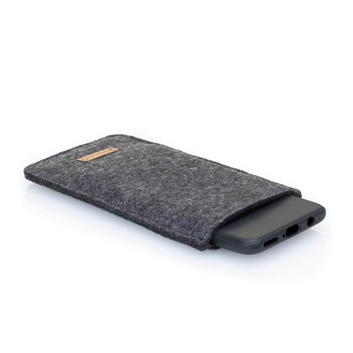 Handytasche mit Kartenfach für Xiaomi 14 Ultra | anthrazit - tracks | Modell "ZIP"