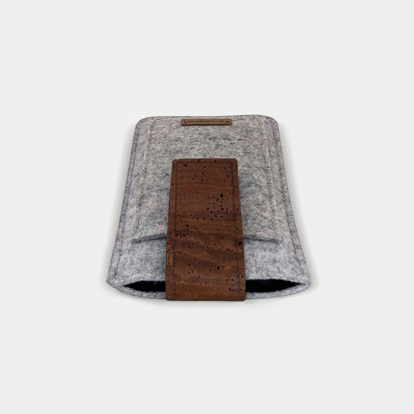 Mobile phone belt case for Fairphone 4 | with magnetic closure and card slot | light gray | CLIP model