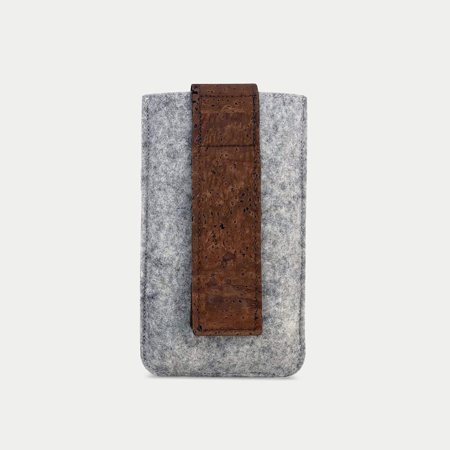 Mobile phone belt case for Fairphone 4 | with magnetic closure and card slot | light gray | CLIP model
