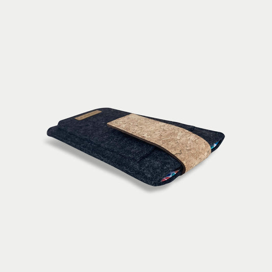 Handytasche für Samsung Galaxy M06 | mit Magnetverschluss und extra Fach | anthrazit - Colorful | Modell HAKA