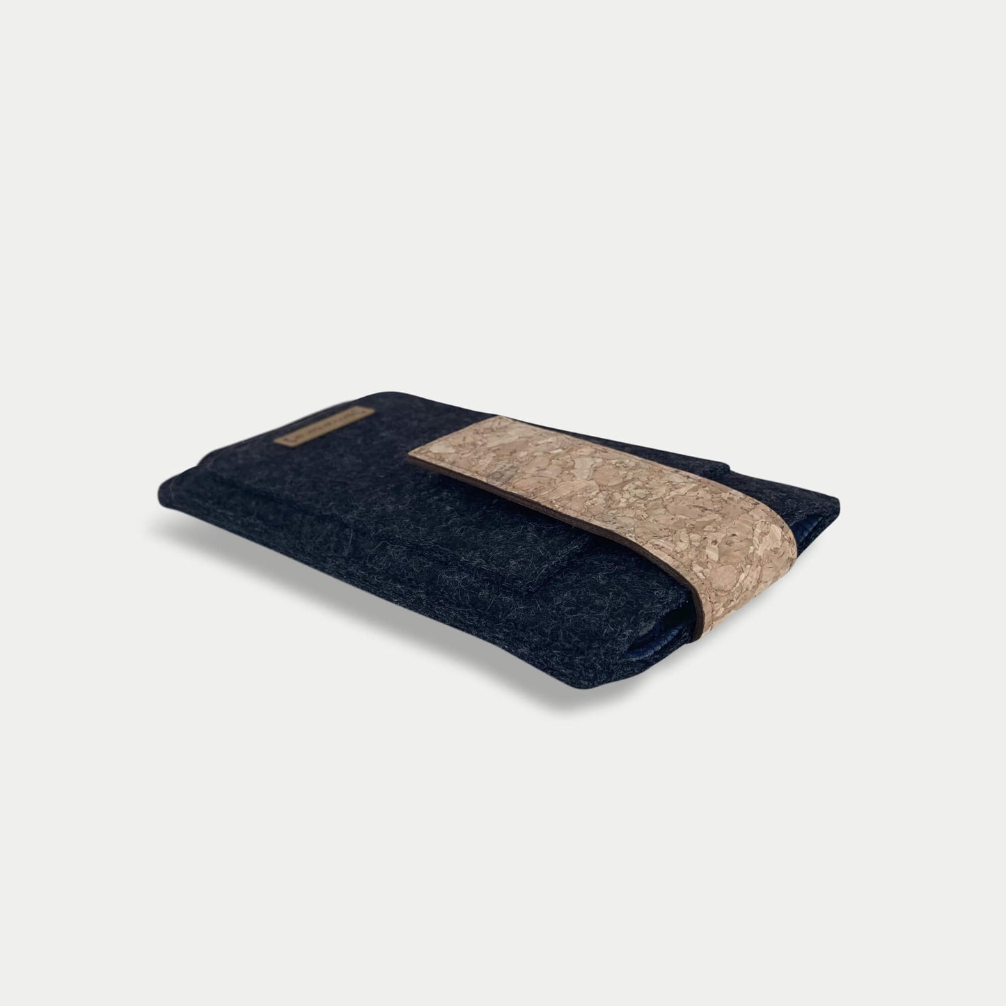 Handytasche für Samsung Galaxy M34 | mit Magnetverschluss und extra Fach | anthrazit - Tracks | Modell HAKA