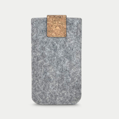 Handytasche für Samsung Galaxy M52 | mit Magnetverschluss und extra Fach | hellgrau - Stripes | Modell HAKA