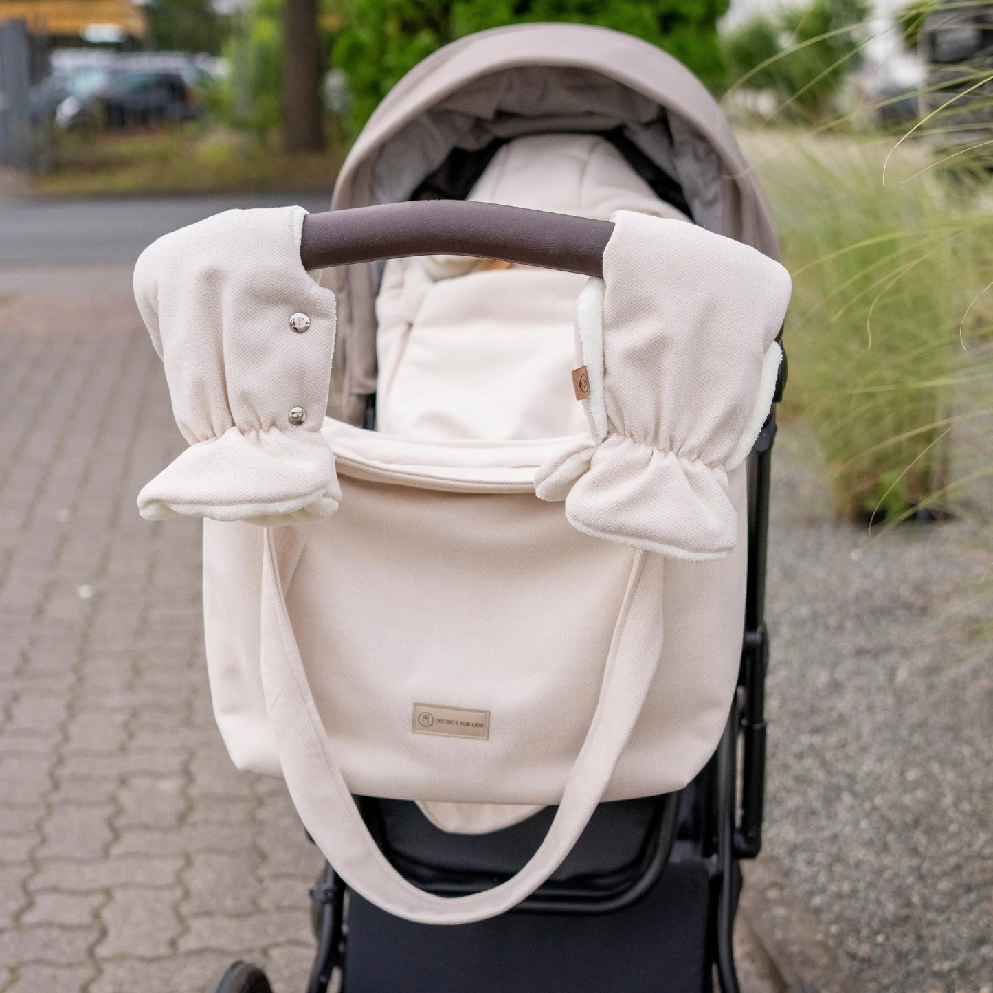 Wickeltasche für den Kinderwagen Kaschmir | edle Mom bag