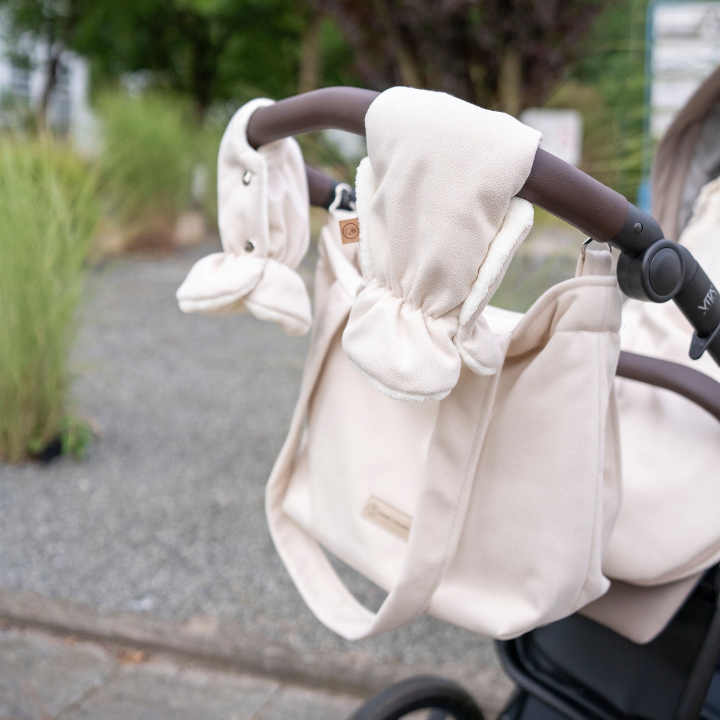 Wickeltasche Kaschmir elegante Kinderwagen-Tasche | Mom bag