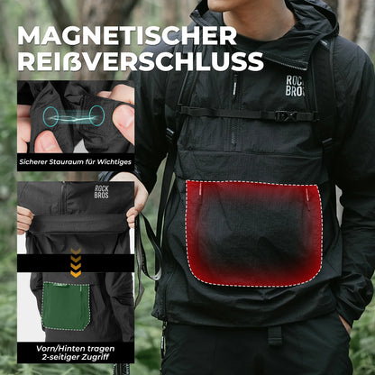 Herren Fahrradjacke Winddicht – Leicht, Atmungsaktiv für Radfahren, Wandern & Alltag