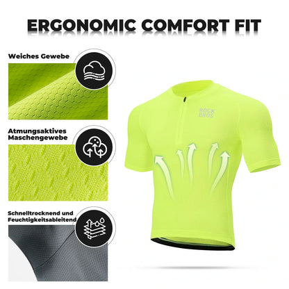 Herren Radtrikot Kurzarm Fahrradtrikot Rennradtrikot Atmungsaktiv Schnell trocknend