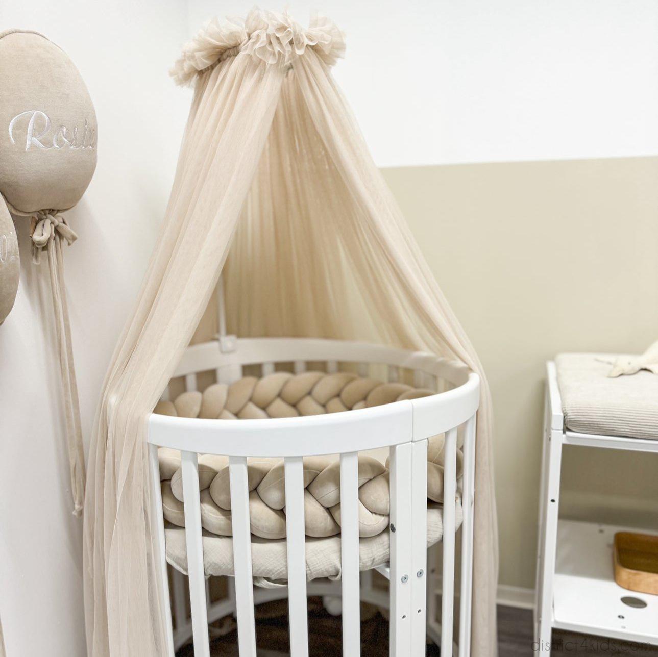 Canopy pole white universal baby bed children's bed cot cradle extra bed