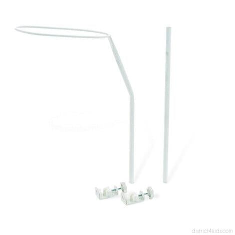 Canopy pole white universal baby bed children's bed cot cradle extra bed