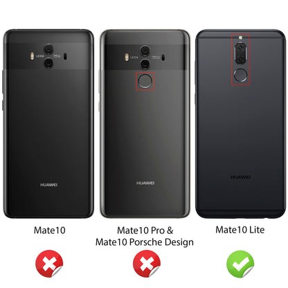 NALIA Handyhülle kompatibel mit Huawei Mate 10 Lite, Ultra-Slim TPU Silikon Case Cover Hülle Crystal Clear Schutzhülle Dünn Durchsichtig, Backcover Etui Handy-Tasche Transparent, Phone Schutz Bumper