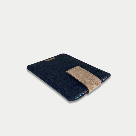 Hülle für Kobo Clara HD | mit Magnetverschluss und extra Fach | anthrazit - Colorful | Modell "HAKA"
