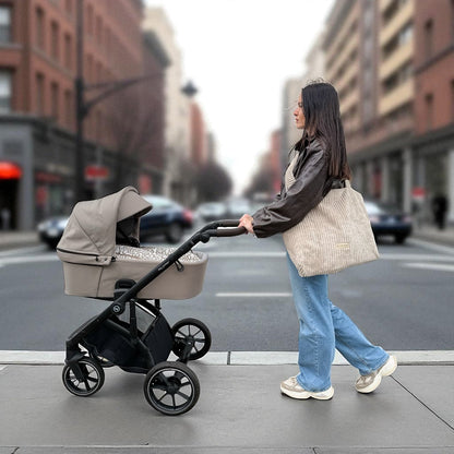 Fußsack Musselin Muster für Kinderwagen, Babywanne & Autoschale