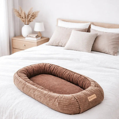 Babynest Cord creme – weich & mitwachsend