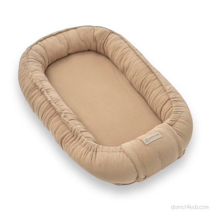 Babynestchen Musselin – Weicher mitwachsender Baby Kokon