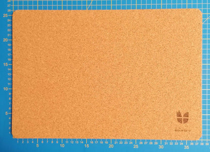 Felt and cork MacBook pad | 26 x 38 cm | light gray