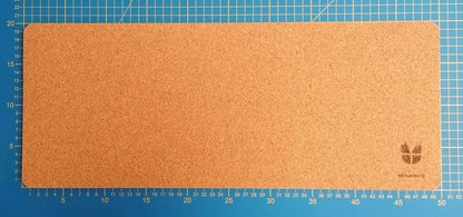 Felt and cork desk pad | 20 x 50 cm | light grey