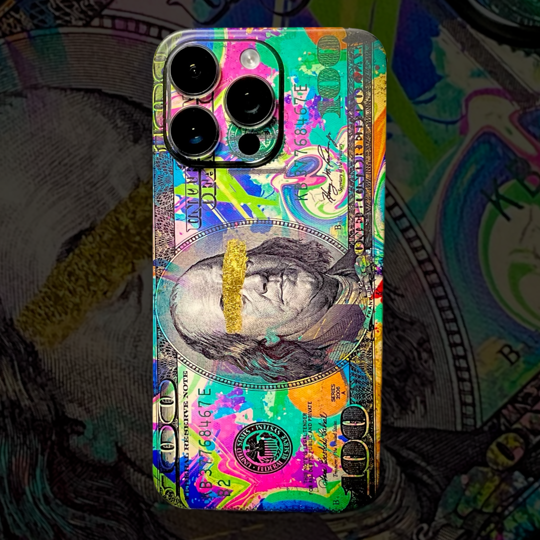 iPhone 14 Pro Skin mit 24K Gold Benjamin Matt