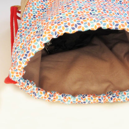 Turnbeutel, Rucksack | aus Baumwolle und Kork | Colorful