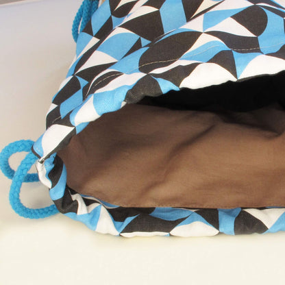 Turnbeutel für Kinder, kleiner Rucksack | aus Baumwolle und Kork | Shapes