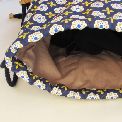 Turnbeutel für Kinder, kleiner Rucksack | aus Bio-Baumwolle und Kork | Bloom