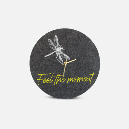 Felt and cork wall clock, 30 cm | Design "Moment" by Anja Streese