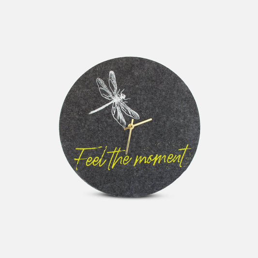 Felt and cork wall clock, 30 cm | Design "Moment" by Anja Streese